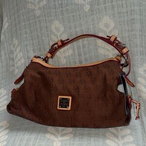 Dooney & Bourke Brown Monogram Shoulder Bag